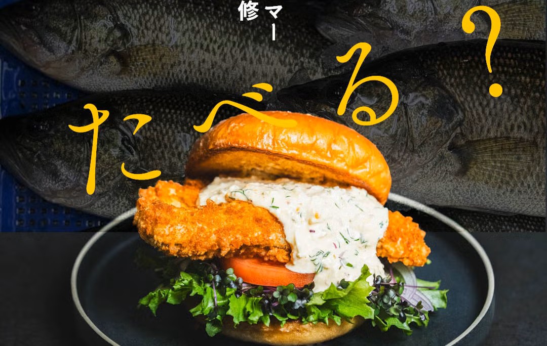 【1/19（月）～23（金）限定ランチ営業】たべる？　びわ湖ブラックバスバーガー